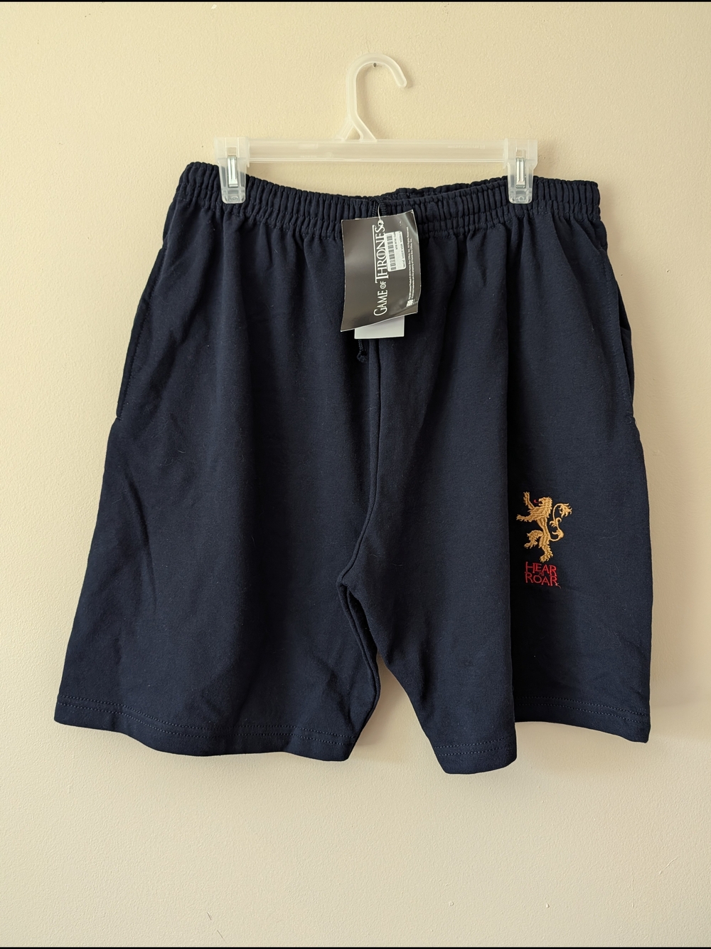 HBO Game Of Thrones Hear The Roar Men’s Navy Lannister Shorts Size XXL